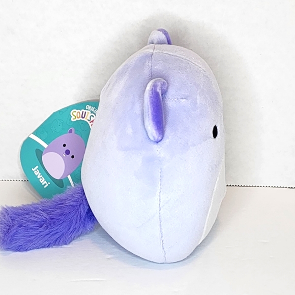 JAVARI 🦡 Lavender Groundhog Original Squishmallow by Kelly Toy ☆》NWT 《☆ - Picture 6 of 8